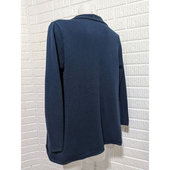 PerSe Women's Teal Open-Front Knitted Cardigan Sweater Size S - Picture 2 of 6